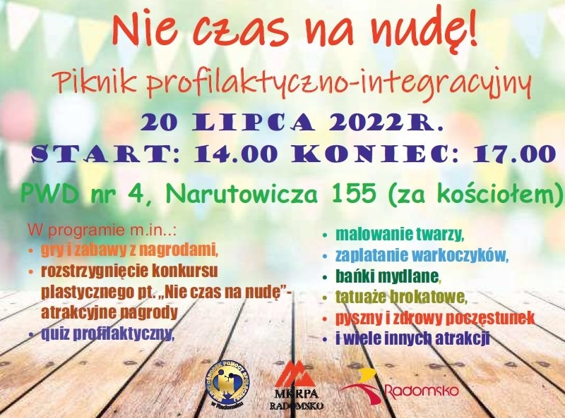 Zapraszamy na piknik profilaktyczny i podsumowanie konkursu
