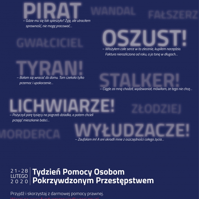 Tydzień Pomocy Osobom Pokrzywdzonym Przestępstwem z MKRPA Radomsko