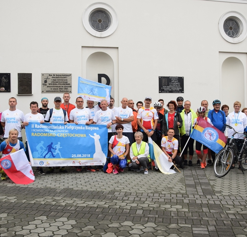 Pielgrzymka do Częstochowy. Biegiem i na rowerze